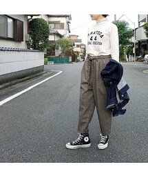 Handmade | サルエル風チェックパンツ(その他パンツ)