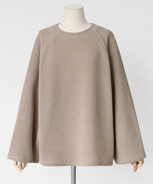 DHOLIC（ディーホリック）の「ラグランワイドスリーブTシャツ（Tシャツ/カットソー・レディース・ピンク/ベージュ/グレー・FREE）」の3枚目の写真