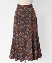 DHOLIC | バックゴムラッフルヘムフローラルスカート(スカート)