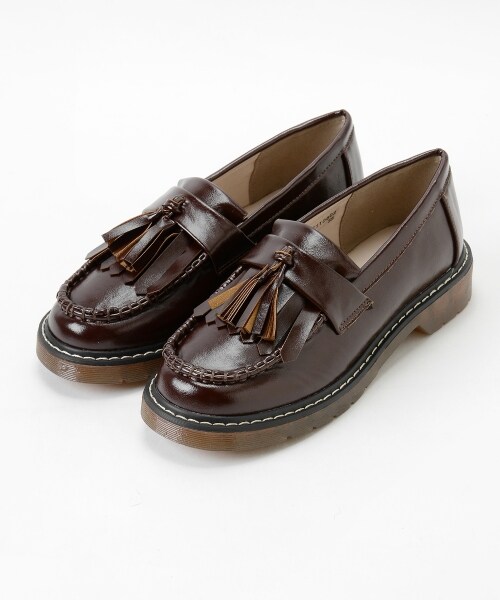 MAJESTIC LEGON（マジェスティックレゴン）の「【amelier】タッセル付ローファー（シューズ・レディース・ブラック/ブラウン・M/L）」の2枚目の写真