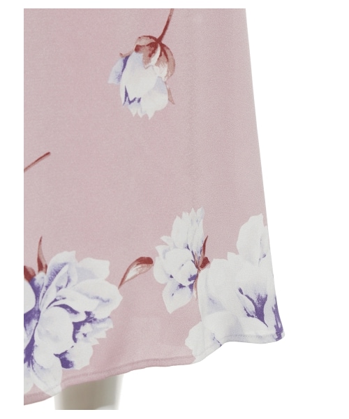 SNIDEL（スナイデル）の「ビッグフラワーロングワンピース（マキシ丈・ロングワンピース・レディース・PNK/YEL/NVY・0/1）」の14枚目の写真