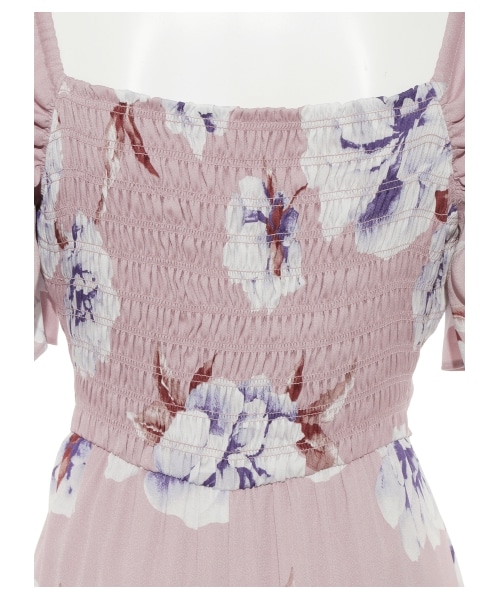 SNIDEL（スナイデル）の「ビッグフラワーロングワンピース（マキシ丈・ロングワンピース・レディース・PNK/YEL/NVY・0/1）」の13枚目の写真