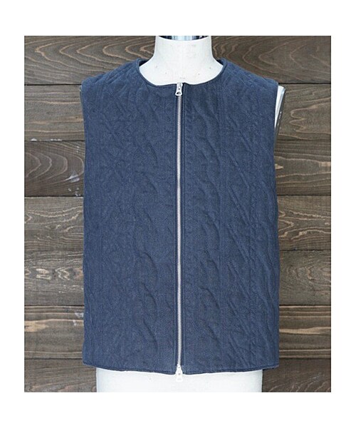 masterkey（マスターキー）の「CABLE-V（ベスト・メンズ・グリーン/ブルー・1/2）」の2枚目の写真