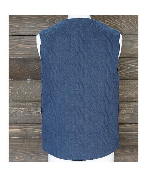 masterkey（マスターキー）の「CABLE-V（ベスト・メンズ・グリーン/ブルー・1/2）」の4枚目の写真