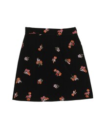 MERCURYDUO | フラワー刺繍ベロアスカート(スカート)