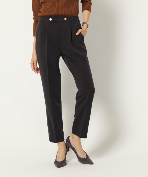 BABYLONE（バビロン）の「ＴＲシガレットＰＴ（パンツ・ベージュ/ネイビー）」の7枚目の写真