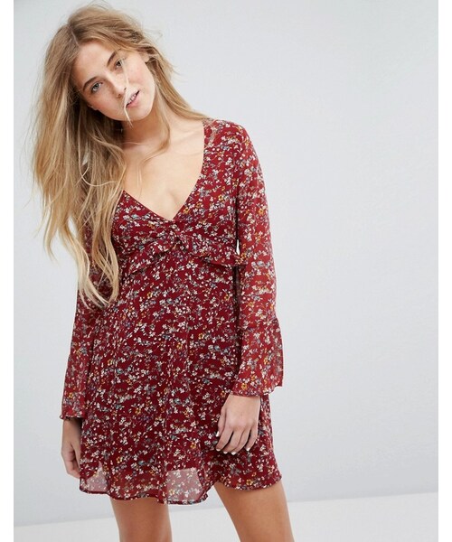 PULL&BEAR（プルアンドベア）の「Pull&Bear Floral Printed Dress（ワンピース）」 WEAR