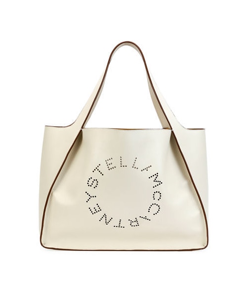 STELLA McCARTNEY(ステラマッカートニー)の「Stella McCartney Alter East-West Perforated Tote Bag(トートバッグ・レディース・Black/Beige/White・One Size)」の2枚目の写真