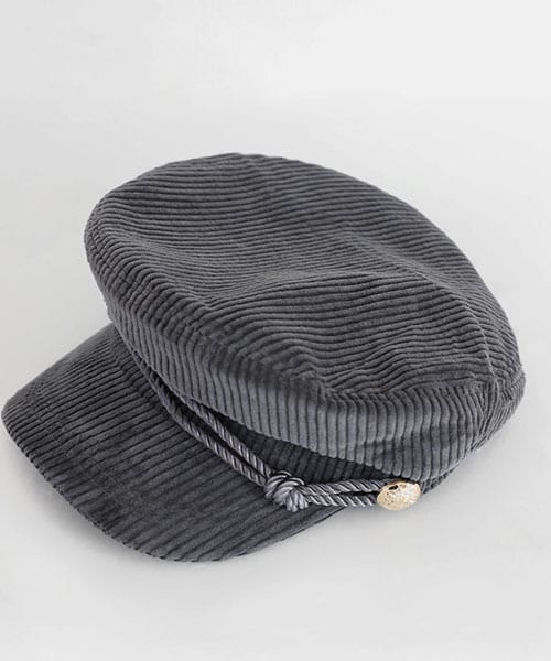 DHOLIC（ディーホリック）の「3COLORSコーデュロイキャスケット（キャスケット・レディース・ベージュ/ブラック/グレー・ONE）」の3枚目の写真