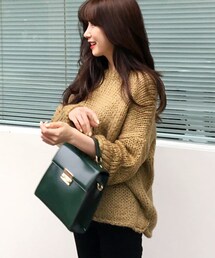 DHOLIC | ロールヘムハンドメイドニットプルオーバー(ニット/セーター)