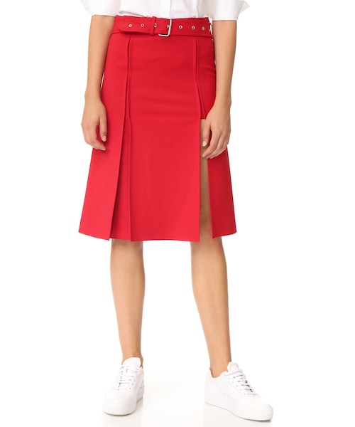 HELMUT LANG(ヘルムートラング)の「Helmut Lang Kilt Skirt(スカート・レディース・Red・0/2/12)」の1枚目の写真