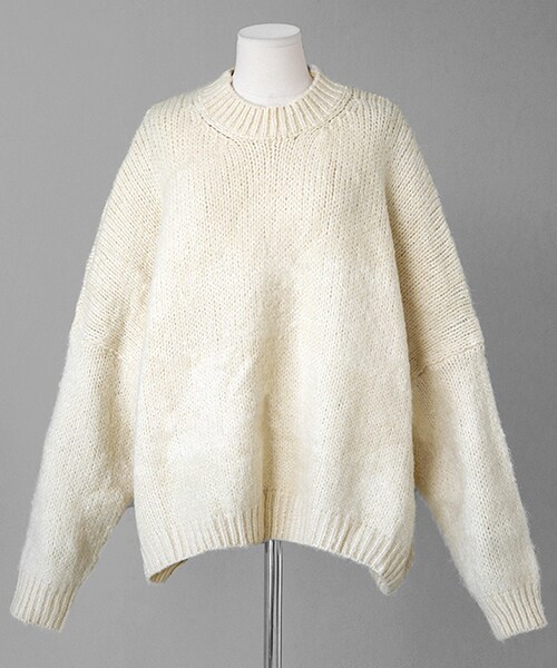 DHOLIC(ディーホリック)の「ドロップショルダーニットプルオーバー(ニット/セーター・レディース・イエロー/ピンク/ベージュ/ブルー/オレンジ・FREE)」の2枚目の写真