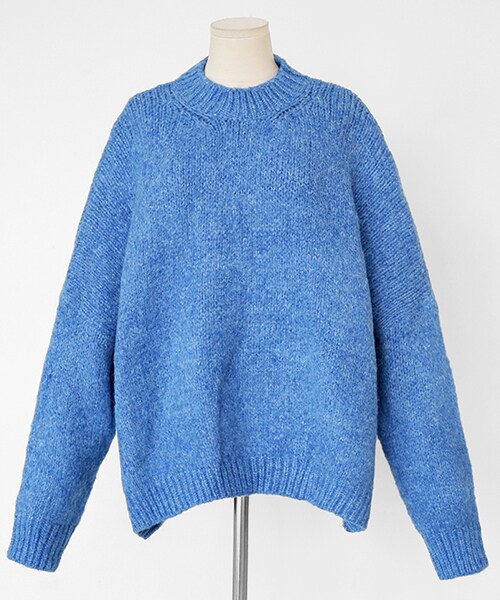 DHOLIC(ディーホリック)の「ドロップショルダーニットプルオーバー(ニット/セーター・レディース・イエロー/ピンク/ベージュ/ブルー/オレンジ・FREE)」の3枚目の写真