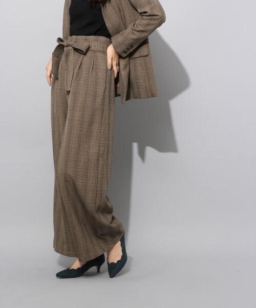 BLISS POINT(ブリスポイント)の「AWハイウエストパンツ(パンツ・ブラック/グレー/グレーチェック/ブラウンチェック)」の5枚目の写真