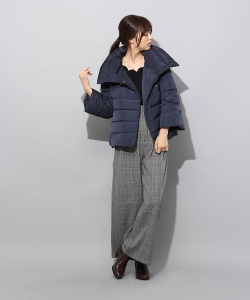 BLISS POINT(ブリスポイント)の「AWハイウエストパンツ(パンツ・ブラック/グレー/グレーチェック/ブラウンチェック)」の8枚目の写真