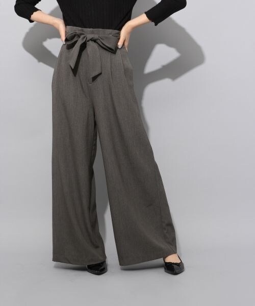 BLISS POINT(ブリスポイント)の「AWハイウエストパンツ(パンツ・ブラック/グレー/グレーチェック/ブラウンチェック)」の2枚目の写真