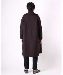 45R★ジェットランドヘリンボンカウチンコート★マスタード×グレー 45R☆ジェットランドヘリンボンカウチンコート☆マスタード×グレー