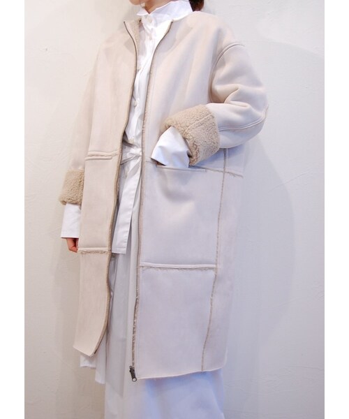 MARECHAL TERRE（マルシャルテル）の「リバーシブルボアコート（その他アウター・レディース・その他）」の4枚目の写真