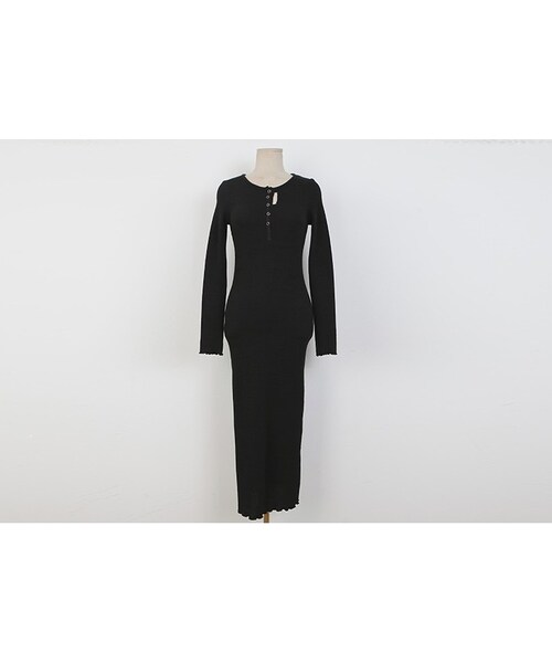 D B By Dabagirl の ヘンリーネックスリムワンピース ワンピース Wear