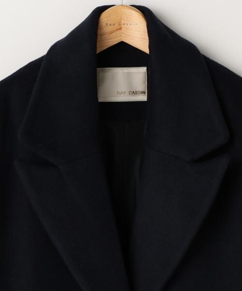 RAY CASSIN（レイカズン）の「バックルオーバーサイズコート（ジャケット/アウター・レディース・ネイビー/キャメル/杢グレー・FREE）」の5枚目の写真