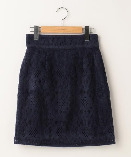 RAY CASSIN（レイカズン）の「スウェード調レースミニスカート（スカート・レディース・ブラック/ネイビー/キャメル・FREE）」の3枚目の写真
