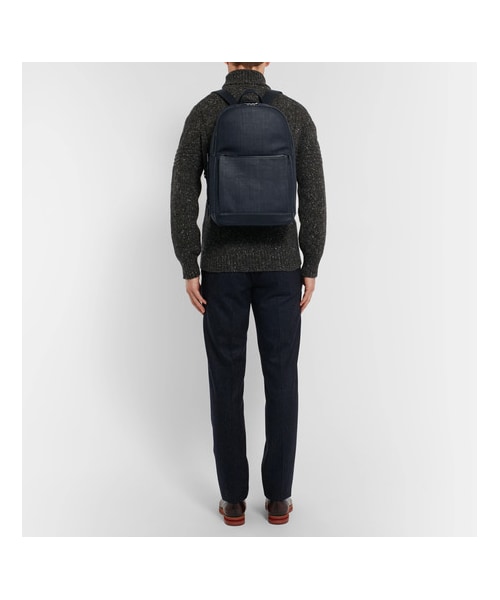 ZEGNA（ゼニア）の「Ermenegildo Zegna Pelle Tessuta Leather