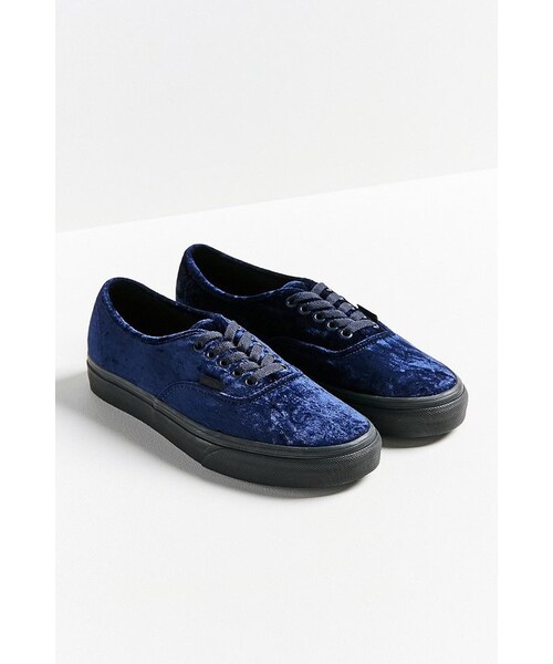 VANS（バンズ）の「Vans Velvet Authentic Sneaker（スニーカー・レディース・Blue・W 10/M 8.5/W 5/M 3.5/W 6.5/M 5/W 6/M 4.5/W 7.5/M 6/W 7/M 5.5/W 8.5/M 7/W 8/M 6.5/W 9.5/M 8/W 9/M 7.5）」の2枚目の写真