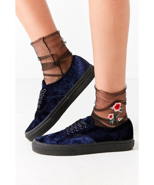 VANS（バンズ）の「Vans Velvet Authentic Sneaker（スニーカー・レディース・Blue・W 10/M 8.5/W 5/M 3.5/W 6.5/M 5/W 6/M 4.5/W 7.5/M 6/W 7/M 5.5/W 8.5/M 7/W 8/M 6.5/W 9.5/M 8/W 9/M 7.5）」の6枚目の写真