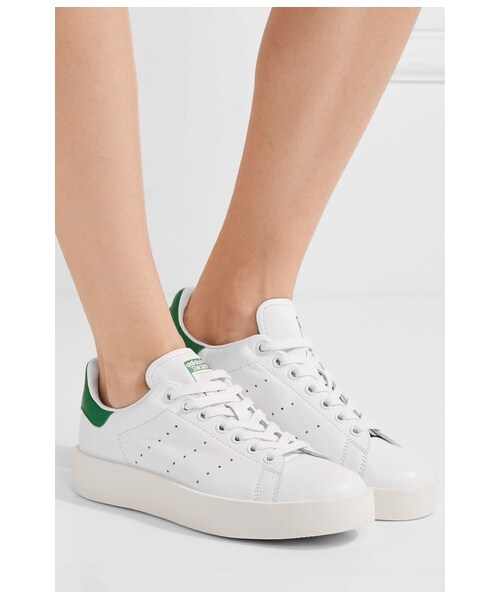 adidas（アディダス）の「adidas Originals - Stan Smith Bold Leather Sneakers - White（スニーカー・レディース・White・US5/US7.5/US6.5/US9/US8.5/US6/US8/US5.5/US7）」の3枚目の写真