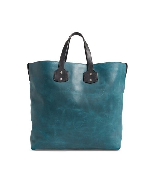 GHURKA （グルカ）の「Ghurka Broadway Ii Leather Tote - Blue/green