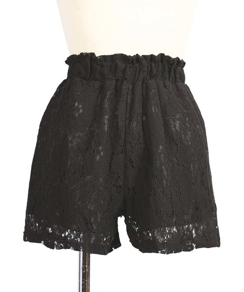 frunco（フランコ）の「総レースキュロットパンツ（その他パンツ・レディース・ブラウン/グリーン/ブラック/ホワイト・f）」の3枚目の写真