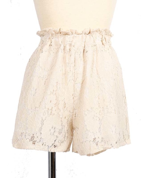 frunco（フランコ）の「総レースキュロットパンツ（その他パンツ・レディース・ブラウン/グリーン/ブラック/ホワイト・f）」の2枚目の写真