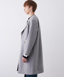 CULLNI コート CULLNI - 【残り一点】Wool Gabardine Layerd Long Coat