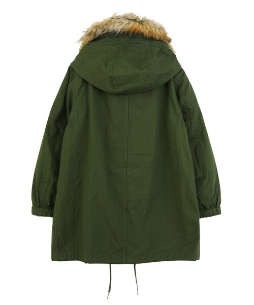mercibeaucoup,（メルシーボークー）の「メルシーボークー、 / Ｂ：メルモッズ / コート（ジャケット/アウター・khaki 0○01○03○/navy 0○01○03○/gray 0○01○03○・サイズ,身丈,肩幅,身幅,袖丈,0,77.5,46,55,53.5,01,79,47.5,58,56.5,03,84.5,52,61.5,60,）」の6枚目の写真