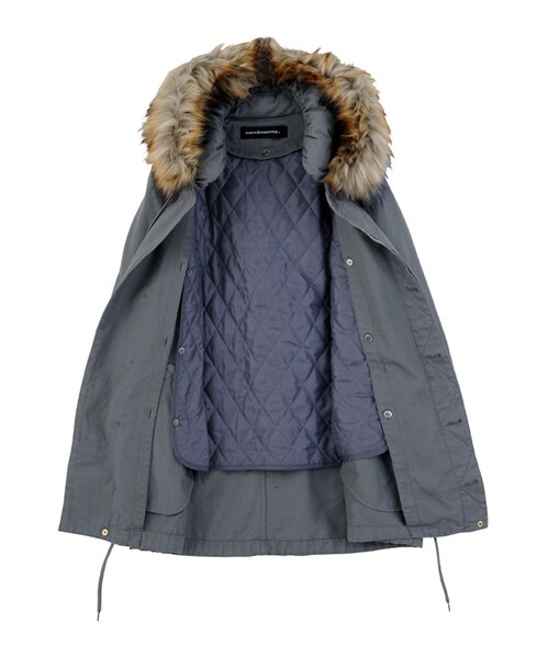 mercibeaucoup,（メルシーボークー）の「メルシーボークー、 / Ｂ：メルモッズ / コート（ジャケット/アウター・khaki 0○01○03○/navy 0○01○03○/gray 0○01○03○・サイズ,身丈,肩幅,身幅,袖丈,0,77.5,46,55,53.5,01,79,47.5,58,56.5,03,84.5,52,61.5,60,）」の4枚目の写真