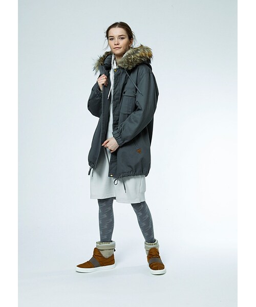 mercibeaucoup,（メルシーボークー）の「メルシーボークー、 / Ｂ：メルモッズ / コート（ジャケット/アウター・khaki 0○01○03○/navy 0○01○03○/gray 0○01○03○・サイズ,身丈,肩幅,身幅,袖丈,0,77.5,46,55,53.5,01,79,47.5,58,56.5,03,84.5,52,61.5,60,）」の10枚目の写真