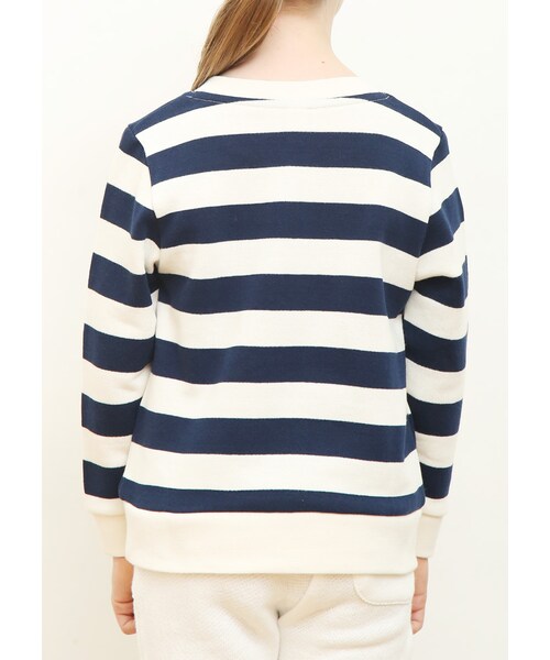 Design Tshirts Store graniph(デザイン ティーシャツ ストア グラニフ)の「ロング スリーブ スウェット B (P ロゴ パンダ)(その他・キッズ・ナチュラル・90/100/110/120/130)」の5枚目の写真