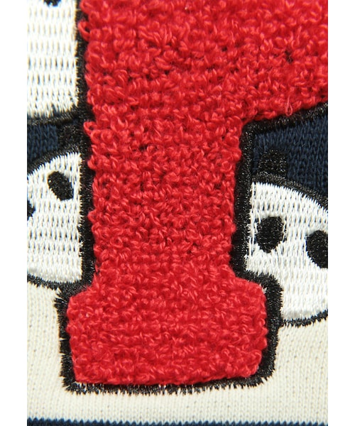 Design Tshirts Store graniph(デザイン ティーシャツ ストア グラニフ)の「ロング スリーブ スウェット B (P ロゴ パンダ)(その他・キッズ・ナチュラル・90/100/110/120/130)」の6枚目の写真