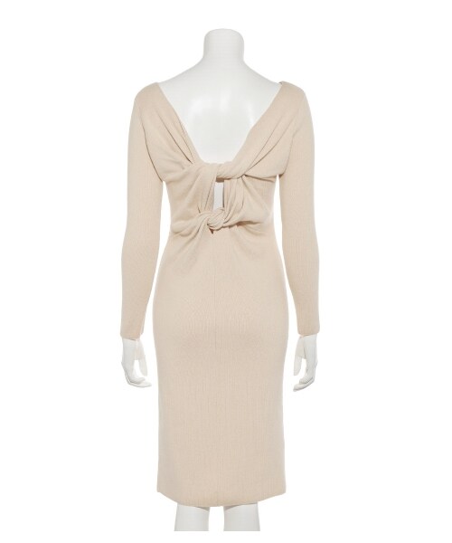 SNIDEL（スナイデル）の「バックデザインミドルワンピース（膝丈ワンピース・レディース・BEG/MST/BLK・F）」の6枚目の写真