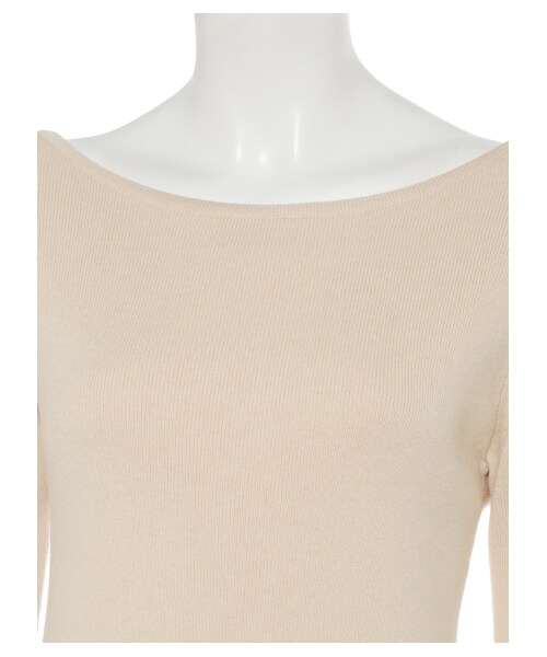 SNIDEL（スナイデル）の「バックデザインミドルワンピース（膝丈ワンピース・レディース・BEG/MST/BLK・F）」の8枚目の写真