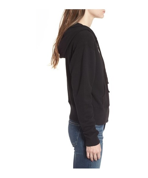 JAMES PERSE(ジェームスパース)の「Women's James Perse Plush Terry Zip Hoodie(スウェット・レディース・Black・0/1/2/3/4)」の4枚目の写真
