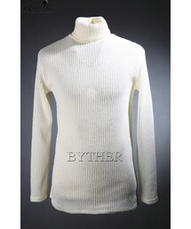 ByTheR | 起毛タートルネックリブニット(ニット/セーター)