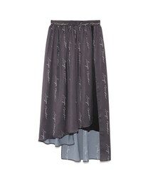 emmi | emmi プリントアシメトリースカート(スカート)