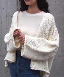 LAULEN | GARTER KNIT CD(カーディガン/ボレロ)