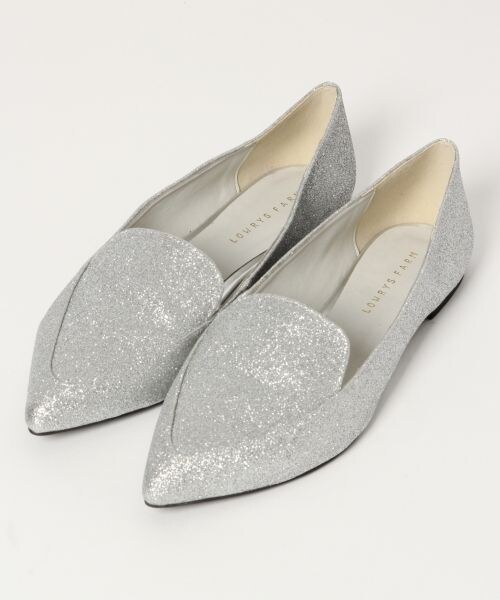 LOWRYS FARM（ローリーズファーム）の「★WEB先行予約アイテム★ポインテッドＦシューズ（シューズ・ブラック/シルバー）」の2枚目の写真