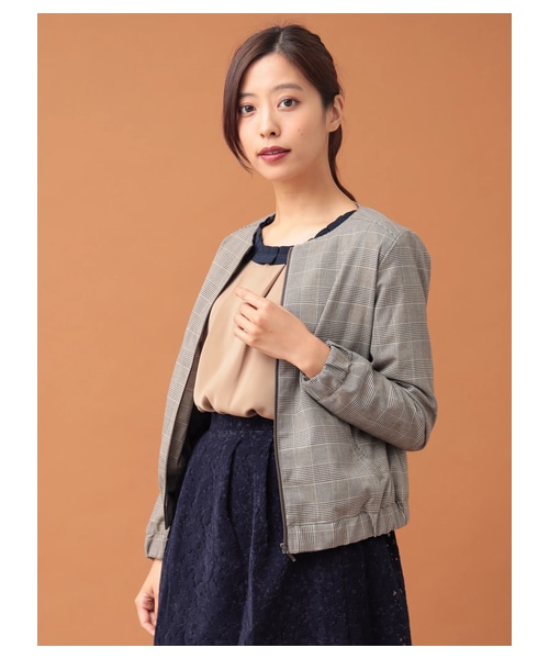 Te chichi（テチチ）の「グレンチェックブルゾン（）」 - WEAR