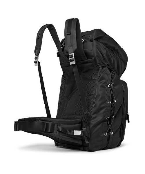 PRADA(プラダ)の「Prada Saffiano Leather-Trimmed Nylon Backpack(バックパック/リュック・メンズ・Black・one size)」の5枚目の写真