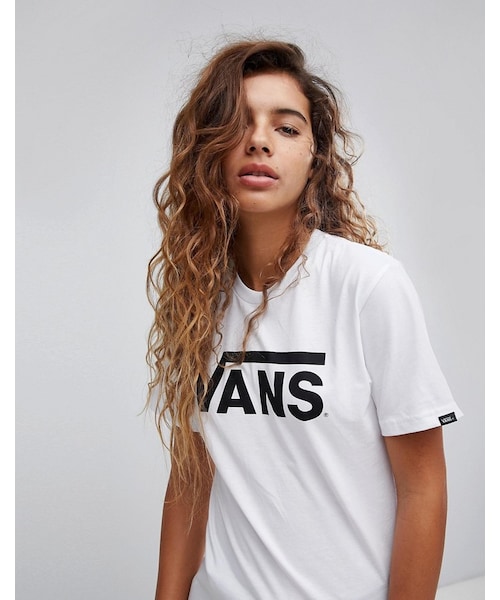VANS(バンズ)の「Vans Oversized T-Shirt With Vans Logo In White(Tシャツ/カットソー・レディース・White・S/XS/M/L/XL)」の4枚目の写真
