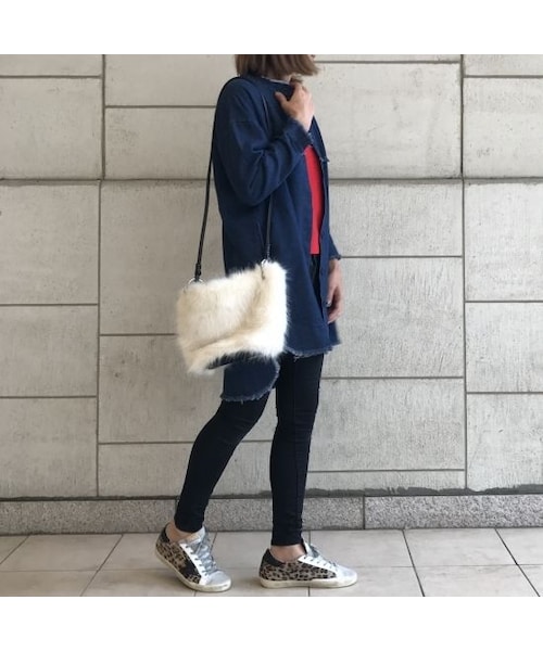 copine（コピン）の「ヴィンテージ加工ノーカラーカットオフロングデニムコート（2color）（デニムジャケット・レディース・その他）」の11枚目の写真