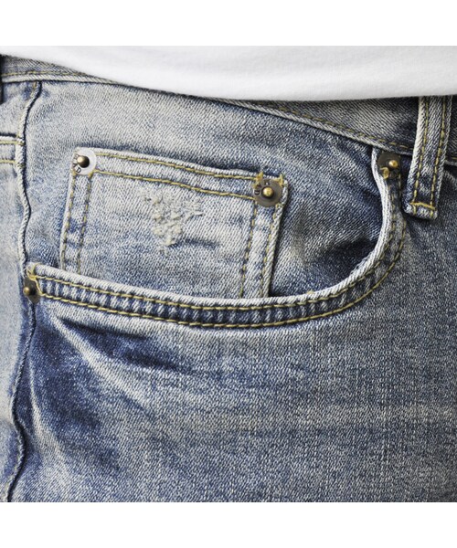 STYLISE（スタイライズ）の「デストロイデニム / MODEL.1 [STS-DESTROY-1-PNT]（デニムパンツ・メンズ・ブルー・S（28inc）/M（30inc）/L（32inc）/XL（34inc））」の14枚目の写真